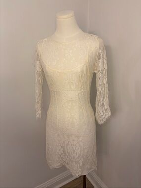 Lover White Magick collection lace mini dress size 2